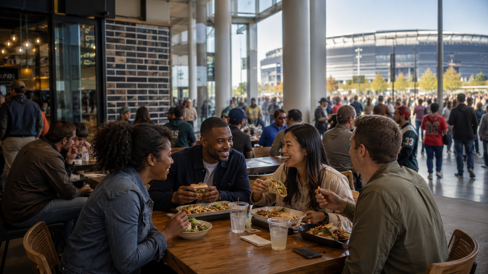 Restaurants near MetLife Stadium and American Dream for event visitors